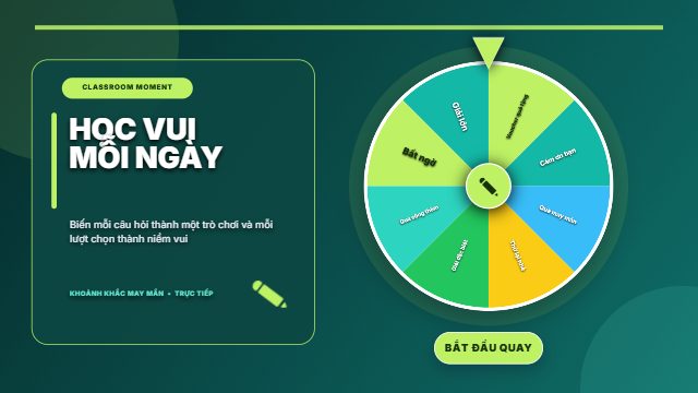 Lớp học khám phá · Vòng quay