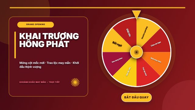 Khai trương hồng phát · Vòng quay