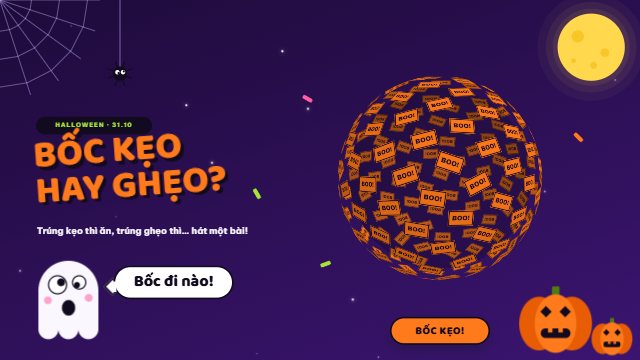Chạy thử quả cầu kẹo Kẹo hay ghẹo