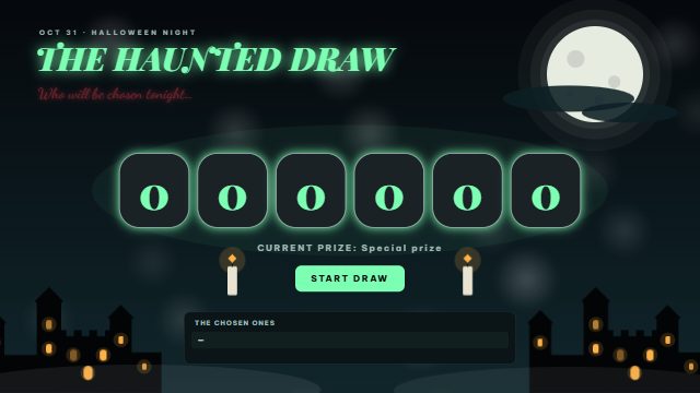 Try the Haunted Castle draw