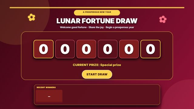Spring fortune · Random draw