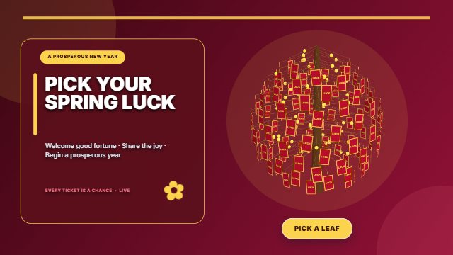 Try the Spring fortune lucky tree