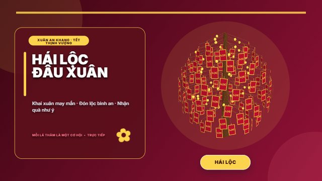 Chạy thử Lộc xuân như ý — cây hái lộc