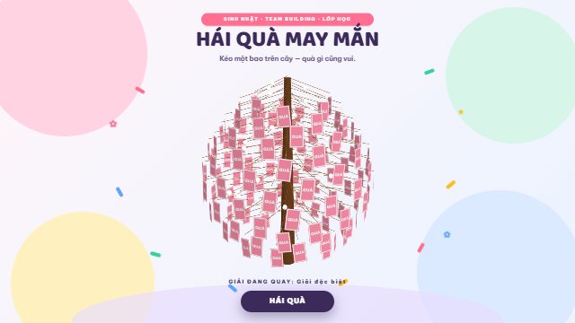 Chạy thử Tiệc kẹo bông — cây quà nền sáng